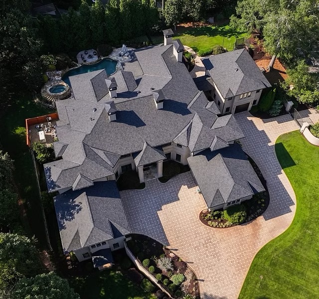 Designer asphalt roof system installed by ATR Roofing