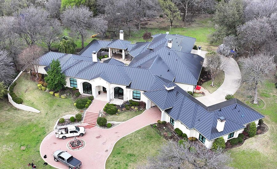 Metal roof system installed by ATR Roofing