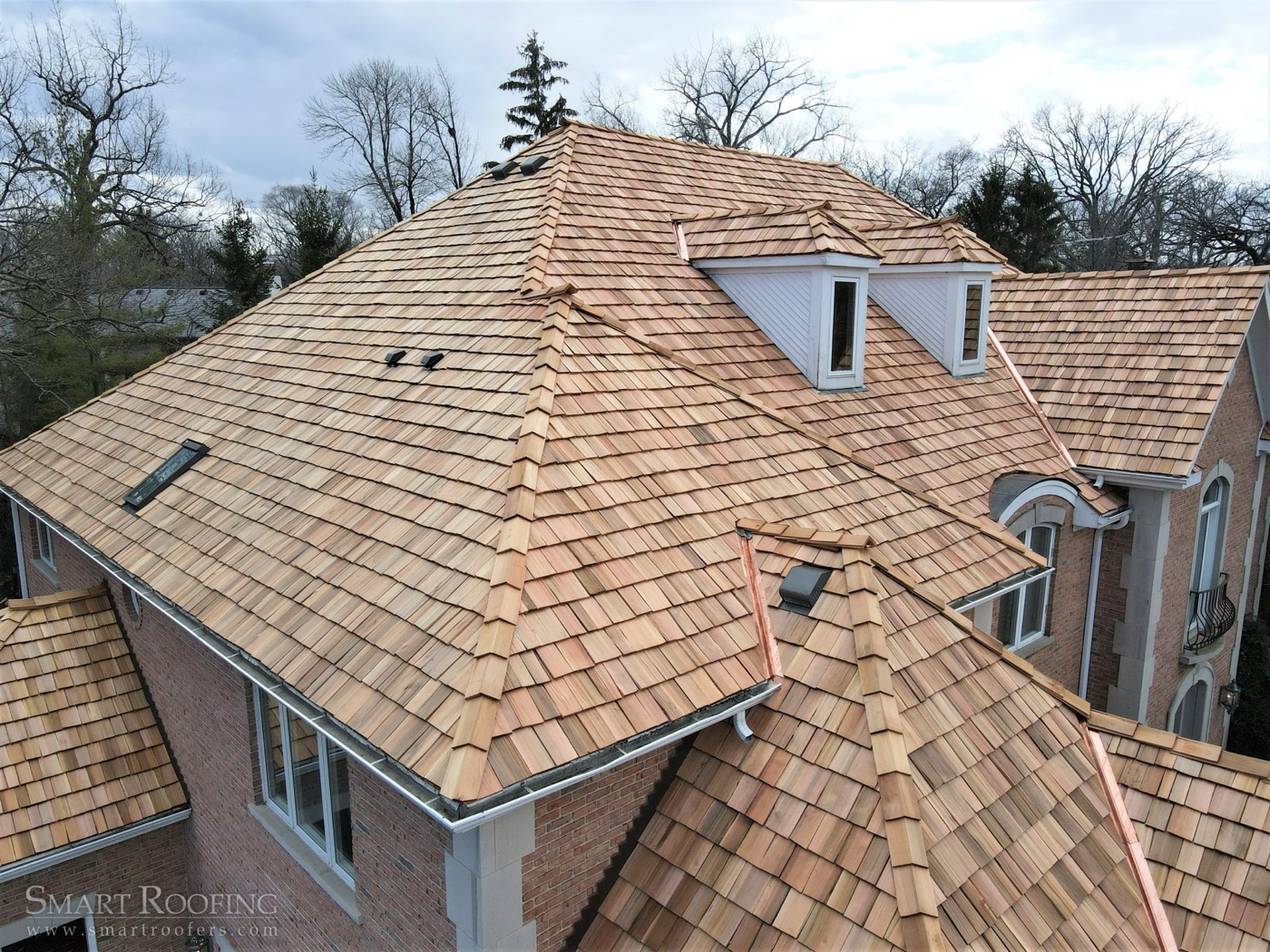 Cedar shake roof system installed by ATR Roofing